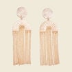 Boucles d'oreilles pendantes couleur or femme
