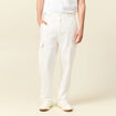 Pantalon cargo large longueur 32 ecru homme