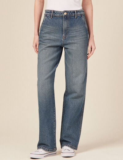 Jeans boyfriend denim dirty femme