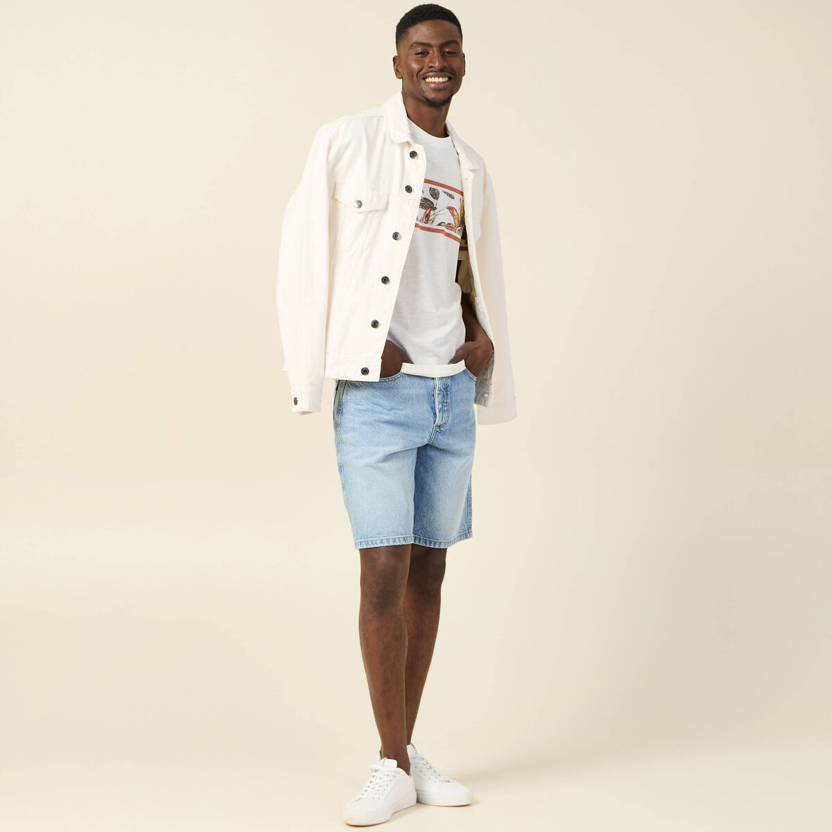 T-shirt manches courtes rose homme
