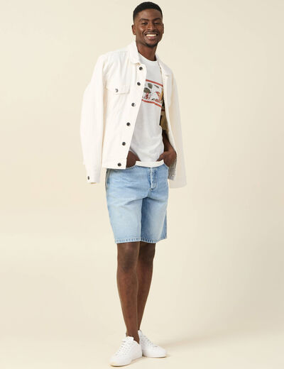 T-shirt manches courtes rose homme