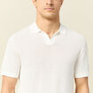 Polo manches courtes ecru homme