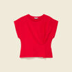 T-shirt manches courtes rouge femme