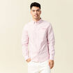 Chemise manches longues rouge foncé homme