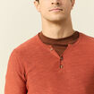 Pull manches longues rose homme