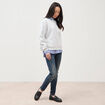 Jeans skinny push up 7/8&egrave;me denim brut femme