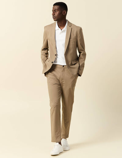 Polo manches courtes blanc homme