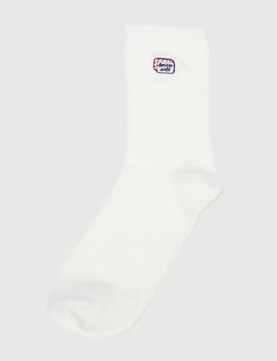Chaussettes ecru femme