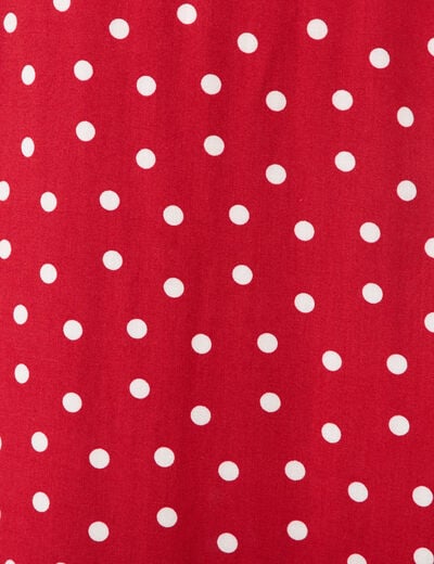 Jupe fluide rouge femme