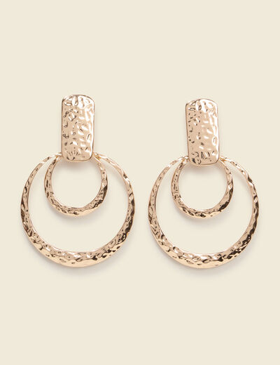 Boucles d'oreilles couleur or femme