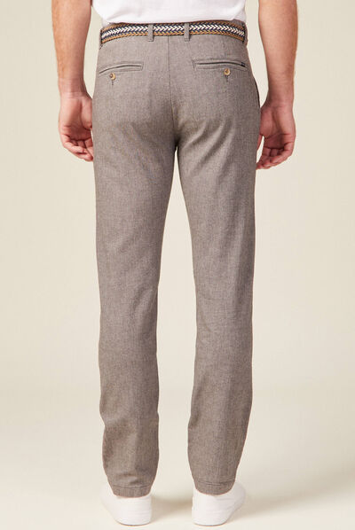 Pantalon chino straight gris foncé homme