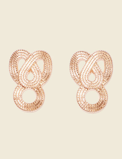 Boucles d'oreilles pendantes couleur or femme