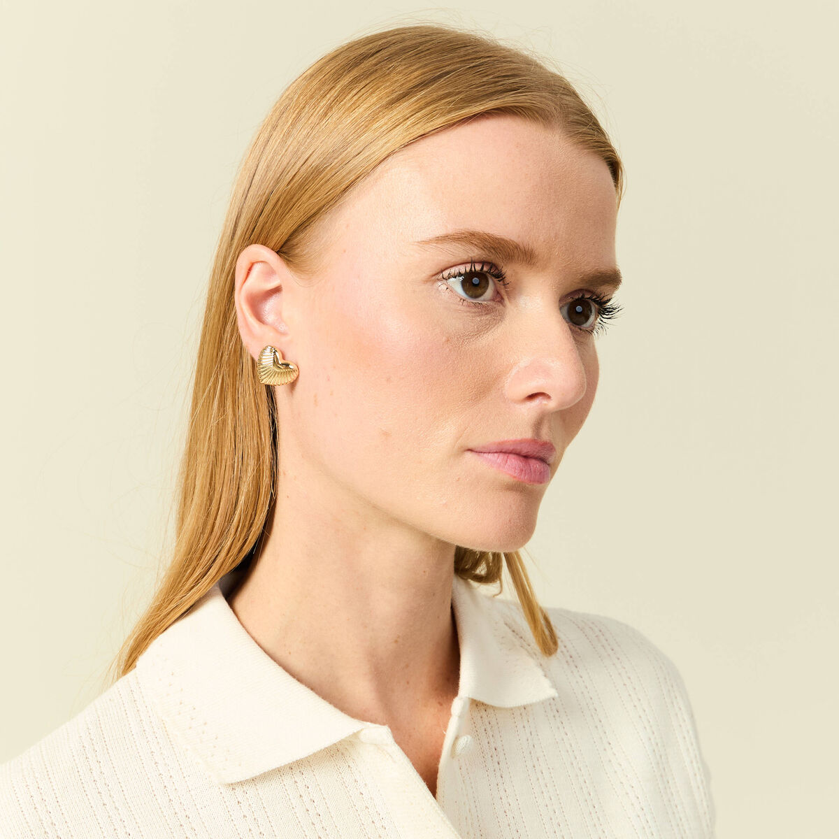 Boucles d'oreilles couleur or femme