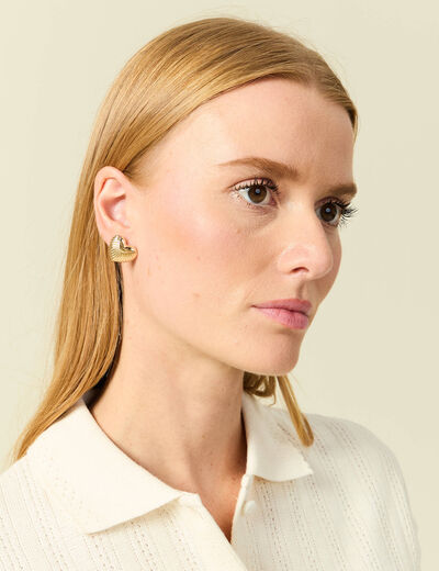 Boucles d'oreilles couleur or femme