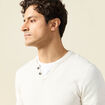 Pull manches longues ecru homme