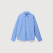 Chemise boyfriend en coton bleu ciel homme