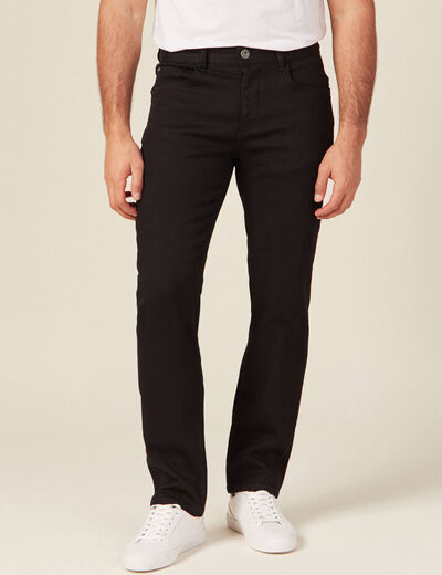 Jeans regular denim noir homme
