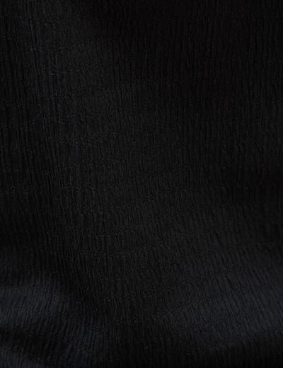 Robe longue cintr&eacute;e sans manches noir femme
