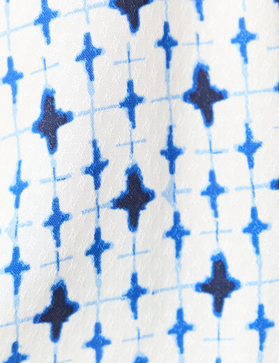 Chemise éco-responsable bleu femme