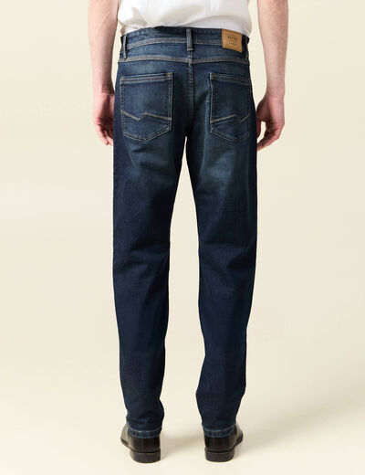 Jeans straight longueur 34 denim denim dirty homme