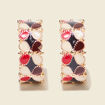 Boucles d'oreilles multicolore femme