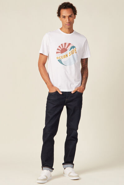 T-shirt éco-responsable bleu marine homme