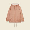 Parka réversible marron clair femme