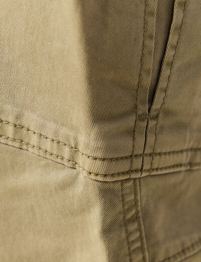 Pantalon cargo droit gris homme