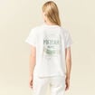 T-shirt manches courtes ecru femme
