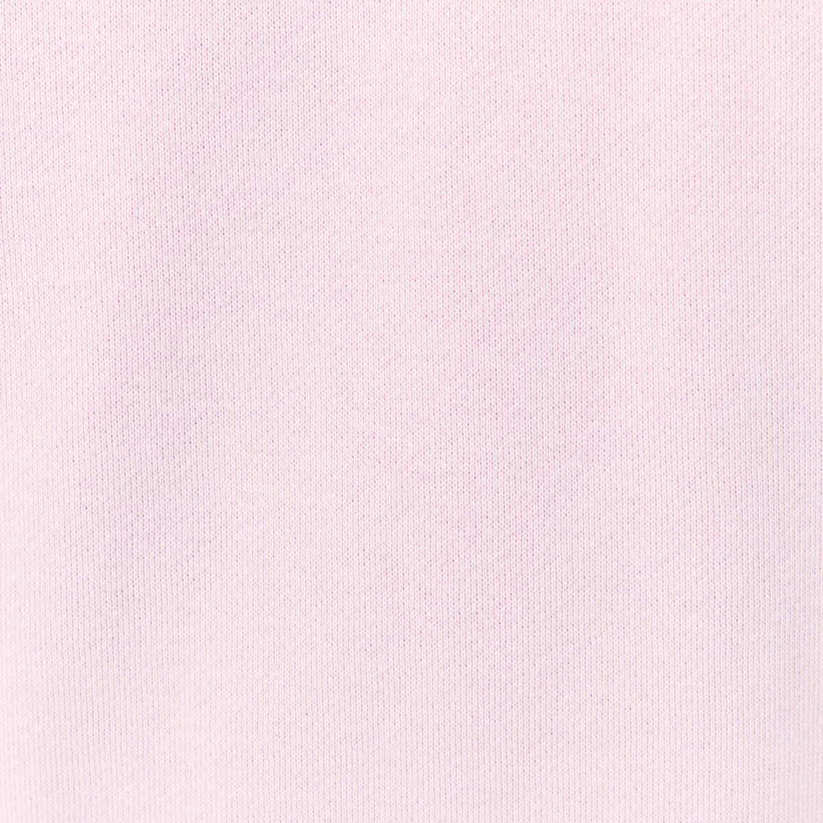Sweat droit court col rond en coton parme femme