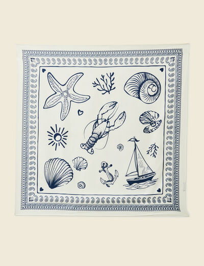 Foulard bleu marine femme