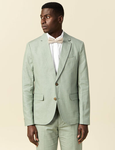 Veste blazer cintré vert olive homme