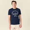 T-shirt manches courtes bleu marine homme