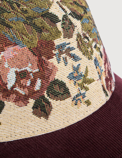 Casquette bordeaux femme