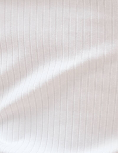 D&eacute;bardeur ajust&eacute; col am&eacute;ricain blanc femme