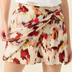 Jupe-short droite fluide sable femme
