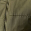 Parka droite courte &agrave; capuche vert kaki homme