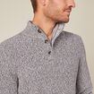 Pull manches longues gris foncé homme