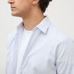 Chemise col classique manches longues gris fonc&eacute; homme