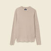Pull droit manches longues sable homme
