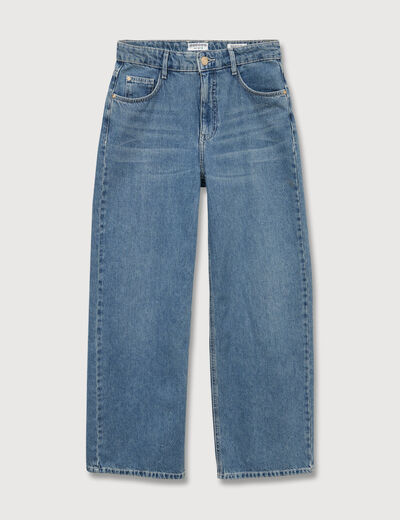 Jeans loose taille standard en coton denim used femme