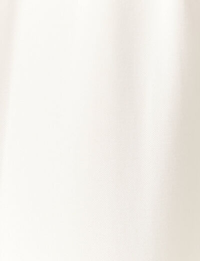 Pantalon slouchy taille haute blanc femme