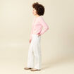 Gilet col rond rose clair femme