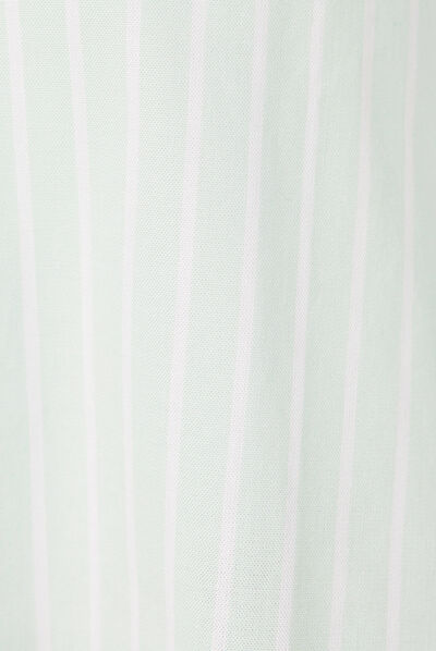 Chemise manches longues vert pastel femme