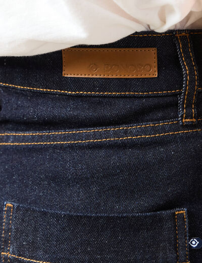 Jeans flare 7/8ème denim brut rinse femme