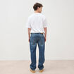 Jeans large relaxed denim stone homme