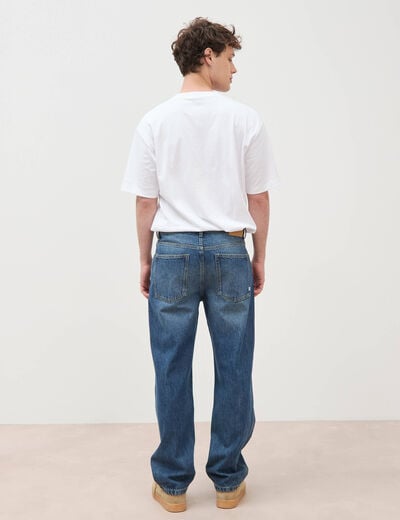 Jeans large relaxed denim stone homme