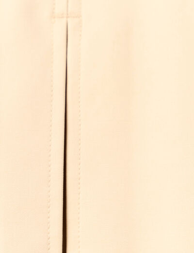 Trench court oversize beige femme