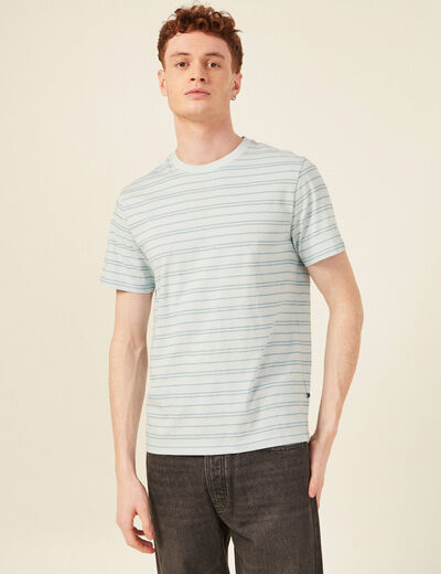T-shirt éco-responsable bleu ciel homme