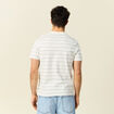 T-shirt manches courtes ecru homme